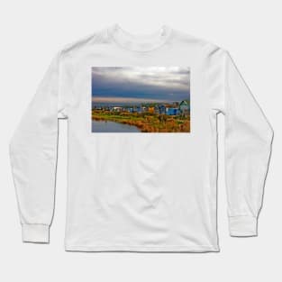 Hengistbury Head Beach Huts Bournemouth Dorset Long Sleeve T-Shirt